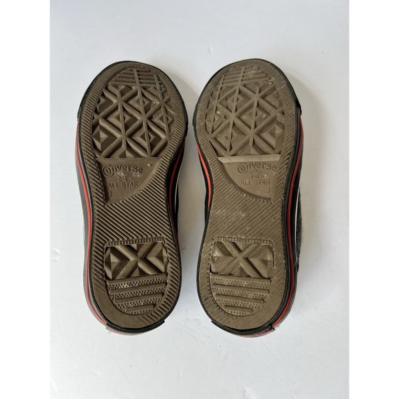 Converse Chuck Taylor Black Shearling OX Wool All Star Shoes 1W481 Women's Sz‎ 5 - Picture 8 of 9